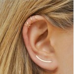 no pierced ear clip cross C shape clip on earrings ear cuff women earrings fashion jewelry ear wrap earcuff brincos 1pc