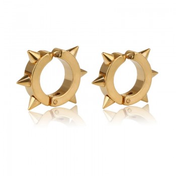 Thorns Avenue High Quality 1 Pair/Lot 3 Colors Europe Clip Earrings Stainless Steel Punk Ear clip Non-piercing For Men Women