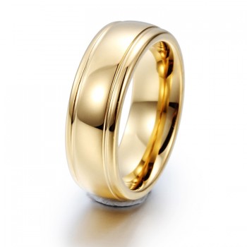 High Quality Gold Color Tungsten Wedding Rings Tungsten Carbide Wedding Ring Alliance Jewelry