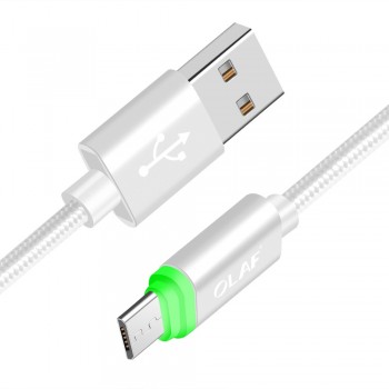 OLAF LED Micro USB Cable For Samsung S7 S6 Edge 1m Lighting Data Charging USB Charger Cable For Xiaomi Redmi 4X Note4 Adapter
