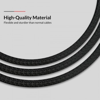 TOPK 1M 90 Degree Micro USB Cable Fast Charging Data Cable for Samsung Xiaomi Huawei Android  L Type Mobilie Phone Cable