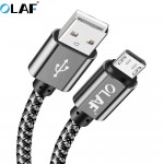 OLAF 3M Micro USB Cable 2.4A Fast Charger USB Data Cable Mobile Phone Charging Cable for Samsung Xiaomi Huawei Sony Tablet Cable