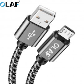 OLAF 3M Micro USB Cable 2.4A Fast Charger USB Data Cable Mobile Phone Charging Cable for Samsung Xiaomi Huawei Sony Tablet Cable