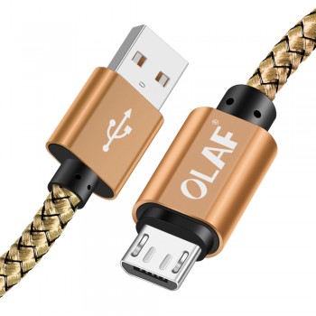 OLAF 3M Micro USB Cable 2.4A Fast Charger USB Data Cable Mobile Phone Charging Cable for Samsung Xiaomi Huawei Sony Tablet Cable