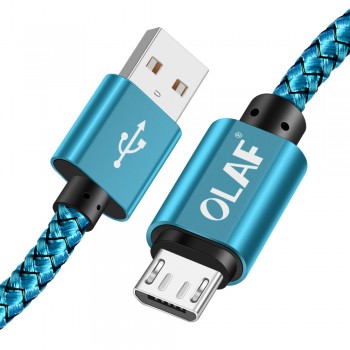 OLAF 3M Micro USB Cable 2.4A Fast Charger USB Data Cable Mobile Phone Charging Cable for Samsung Xiaomi Huawei Sony Tablet Cable