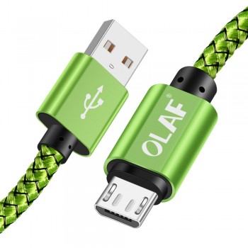 OLAF 3M Micro USB Cable 2.4A Fast Charger USB Data Cable Mobile Phone Charging Cable for Samsung Xiaomi Huawei Sony Tablet Cable