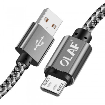 OLAF 3M Micro USB Cable 2.4A Fast Charger USB Data Cable Mobile Phone Charging Cable for Samsung Xiaomi Huawei Sony Tablet Cable