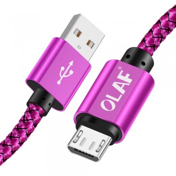 OLAF 3M Micro USB Cable 2.4A Fast Charger USB Data Cable Mobile Phone Charging Cable for Samsung Xiaomi Huawei Sony Tablet Cable