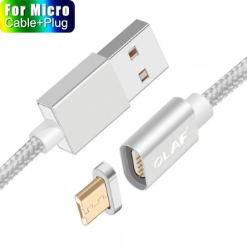 OLAF Magnetic Cable For iPhone USB Type C Micro USB Cable 8 pin Fast Charging Adapter Plug Micro-usb Type-C Magnet Charger Cord