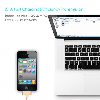 SUPTEC USB Cable for iPhone 4 s 4s 3GS iPad 2 3 iPod Nano touch Fast Charging 30 Pin Original Charge Adapter Charger Data Cable