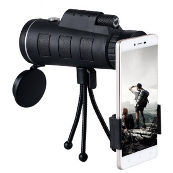 Tendway Phone Camera Lens Telescope for Moblie Zoom Lens for Smartphone Macro Lens for iPhone with Compass Phone Clip Tripod