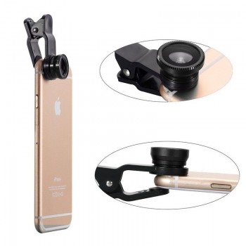 MEIBAI Wide Angle Macro Lenses Universal Mobile Phone Lens Fisheye Camera Fish eye For iPhone X 8 7 6S Samsung Lentes Microscope