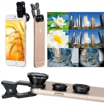 MEIBAI Wide Angle Macro Lenses Universal Mobile Phone Lens Fisheye Camera Fish eye For iPhone X 8 7 6S Samsung Lentes Microscope