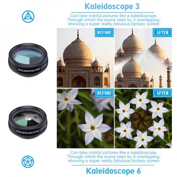 APEXEL 10 in 1 Kit telefon Phone Lens Fish eye Wide Angle Macro 2X telephoto CPL star Filter Kaleidoscope Camera Lens for iphone