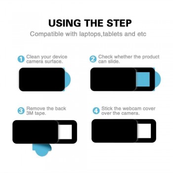 Universal WebCam Cover Shutter Magnet Slider Ultra Thin Camera Cover For IPhone Mac Laptop Mobile Phone Lens Privacy Sticker