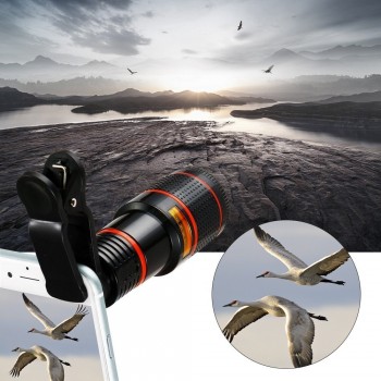 Mobile Phone Telescope Camera Lens 8X Zoom Telephoto Len With Clip Universal External Lenses For iPhone Samsung And Smartphone
