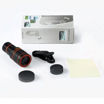 Mobile Phone Telescope Camera Lens 8X Zoom Telephoto Len With Clip Universal External Lenses For iPhone Samsung And Smartphone