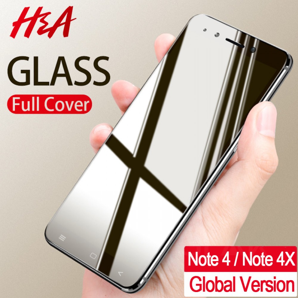 Hamp;A Protective Glass on the For Xiaomi Redmi Note 4 Note 4X Tempered Screen Protector Film 0.26mm 2.5D Curved Glass Note 4 Film