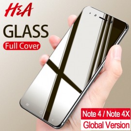 Hamp;A Protective Glass on the For Xiaomi Redmi Note 4 Note 4X Tempered Screen Protector Film 0.26mm 2.5D Curved Glass Note 4 Film