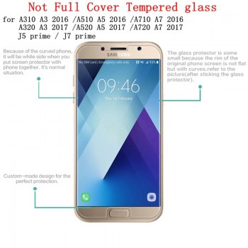 Tempered Glass For Samsung Galaxy A5 A8 J2Pro A7 2018 Case A7 J3 J5 A5 2017 Grand Prime Pro Screen Protector HD Protective Film