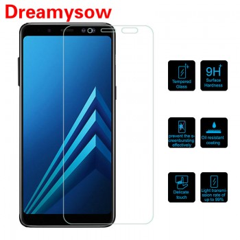 0.26MM Protective Glass For Samsung A6 A8 Plus 2018 Tempered Glass For Samsung GalaxyA5 2017J3J5J8 2018 9H Screen Protector Film