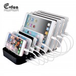 Evfun USB Charging Station 8 Port Charger Station Multi Device Charger  Universal for  iPhone Cell Phone Tablet