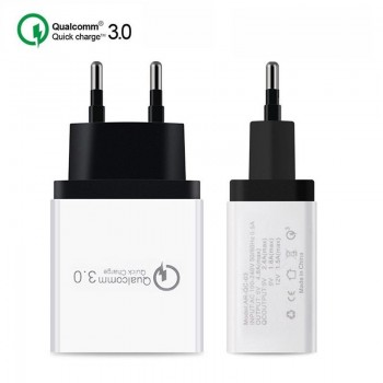 30W QC 3.0 Fast Quick Charger 3 Port USB Hub Wall Charger Adapter US EU Standard Plug r30
