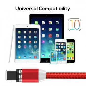 Magnetic Cable Micro Usb Typec Cord Charger Data Sync LED Smart Fast Charging Mobile for Samsung iPhone iPad Xiaomi Huawei redmi