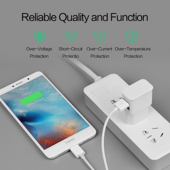 ZRSE 5V 2.4A EU Plug 2 Ports Dual USB Wall Charger Universal Mobile Phone Charger For iPhone Samsung Xiaom Travel Tablet Adapter