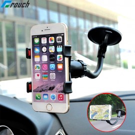 Crouch Car Phone Holder Flexible 360 Degree Adjustable Support GPS Car Mount Mobile Phone Holder For Smartphone 3.5-6 inch