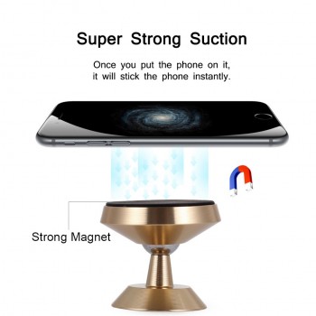 Magnetic Car Holder 360 Degree Dashboard Mobile Phone Holder Stand Magnet Air Vent Grip Mount Bracket Car Universal Phone Holder