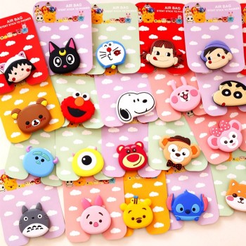 wholesale socket Universal mobile phone stretch bracket Cartoon air bag Phone Expanding phone Stand Finger car phone Holder