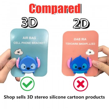 wholesale socket Universal mobile phone stretch bracket Cartoon air bag Phone Expanding phone Stand Finger car phone Holder