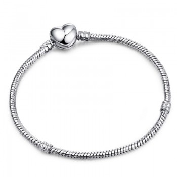 TOGORY Dropshipping Authentic Silver Plated Snake Chain DIY Charm Bracelet amp; Bangle DIY Fine Bracelet Jewelry for Women Gift