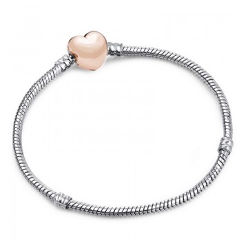 TOGORY Dropshipping Authentic Silver Plated Snake Chain DIY Charm Bracelet amp; Bangle DIY Fine Bracelet Jewelry for Women Gift