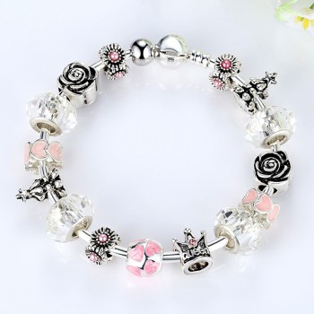 Aliexpress HOT Sale  Silver Charm Bracelet amp; Bangle  Fit Original Bracelet for Women European Jewelry Birthday Gift XCH3072