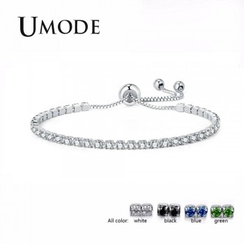 UMODE 4 Colors Fashion Cubic Zirconia Tennis Bracelet amp; Bangles For Women Gifts New Luxury  Armbanden Voor Vrouwen Bijoux UB0124