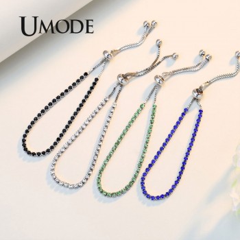 UMODE 4 Colors Fashion Cubic Zirconia Tennis Bracelet amp; Bangles For Women Gifts New Luxury  Armbanden Voor Vrouwen Bijoux UB0124