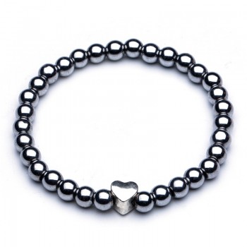 Charm Natural stone bracelets High quality Goldenamp;Black Crown Dumbbells Mens bracelets Hematite Beads Bracelet For Women Men