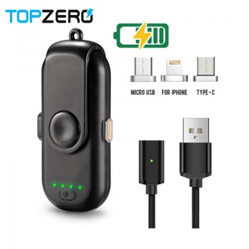 Fingerpow Magnetic Power Bank Mini Finger Emergency Mobile Power Magnetic Portable Mobile Fast Charging External Battery Charger