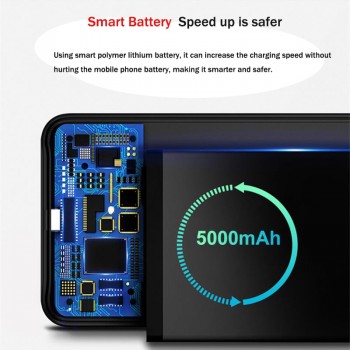 For Samsung Galaxy Note 9 Note 8 Magnetic Wireless Charging Glass Phone Case 5000mAh power Bank S8 S9 plus Battery Charger Case