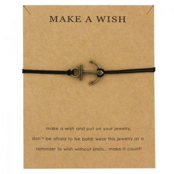 Confidence is Key Lock Rope Chain Adjustable Bracelets Fish Hook Sailing Charms Women Men Unisex Jewelry Lovers Christmas Gift