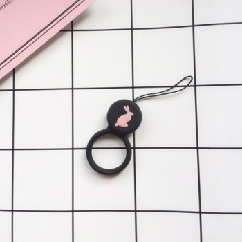 Cartoon silicone pendant anti-fall Cute Universal Mobile Phone Rope hand Strap long Lanyard Strap lovely rabbit