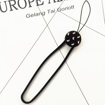 Cartoon silicone pendant anti-fall Cute Universal Mobile Phone Rope hand Strap long Lanyard Strap lovely rabbit