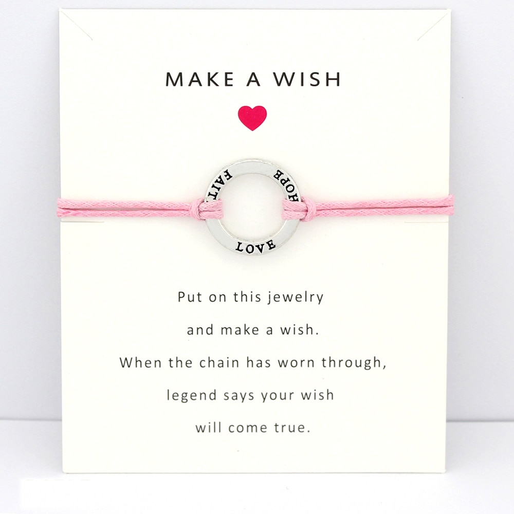 Dance Faith Hope Love Antique Silver Charm Card Adjustable Bracelets Bangles Women Men Girls Girl Friendship Christmas Gift