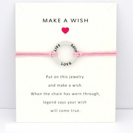 Dance Faith Hope Love Antique Silver Charm Card Adjustable Bracelets Bangles Women Men Girls Girl Friendship Christmas Gift