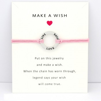 Dance Faith Hope Love Antique Silver Charm Card Adjustable Bracelets Bangles Women Men Girls Girl Friendship Christmas Gift