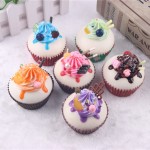 7CM Squeeze Stretch Slow Rising Squishy Elastic Scented Round Cupcakes Fun Kid Pressure Reliever Toys New Year Gifts P15