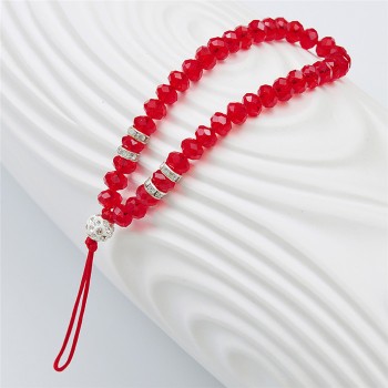 Universal Phone Strap Fashion Sling Lanyard Crystal Pearl Hanging Portable Mobile Phone Case Rope Card pack Rope For iPhone