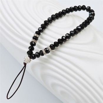 Universal Phone Strap Fashion Sling Lanyard Crystal Pearl Hanging Portable Mobile Phone Case Rope Card pack Rope For iPhone